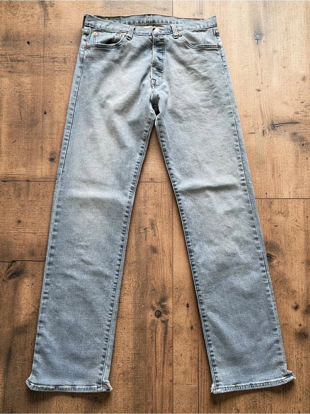 Levi's 501 Men's Light Blue Straight Jeans Size 33x34